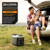 Brandson - Kühlbox elektrisch 10L – 230 V Netzspannung und 12 V KFZ Auto Bordspannung – kühlt und wärmt – Heizen max. 65°C – 