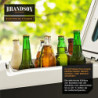 Brandson - Kühlbox elektrisch 10L – 230 V Netzspannung und 12 V KFZ Auto Bordspannung – kühlt und wärmt – Heizen max. 65°C – 