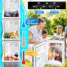 KESSER® Kühlbox 40L mit Rollen | zum Warmhalten und Kühlen | Thermo-Elektrische Kühlbox | Mini-Kühlschrank | 12 & 230V Thermo
