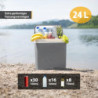 TZS First Austria elektrische Kühlbox 24 Liter | 12 Volt & 230 Volt Anschluss | mit 12-V-Stecker fürs Auto | für Camping, Fes