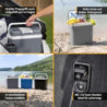 TZS First Austria elektrische Kühlbox 24 Liter | 12 Volt & 230 Volt Anschluss | mit 12-V-Stecker fürs Auto | für Camping, Fes