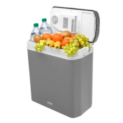 TZS First Austria elektrische Kühlbox 24 Liter | 12 Volt & 230 Volt Anschluss | mit 12-V-Stecker fürs Auto | für Camping, Fes
