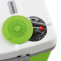 SEVERIN Elektrische Kühlbox  25 L  mit Kühl- und Warmhaltefunktion, Auto Kühlbox mit 3 Anschlüssen  USB, Netzteil & Zigarette