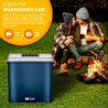tillvex Kühlbox elektrisch 32L | Mini-Kühlschrank 230 V und 12 V für KFZ Auto Camping | kühlt & wärmt | ECO-Modus  Blau 
