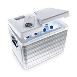 Mobicool Q40 AC/DC - Tragbare Elektrische Alu-Kühlbox, 39 Liter, 12 V und 230 V für Auto, Lkw, Boot, Reisemobil und Steckdose