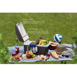 AEG Automotive Board-Bar BK 16 Thermoelektrische Kühl- und Warmhaltebox 16 Liter, 12 Volt für Auto und Steckdose, anschnallba