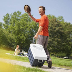 Mobicool MQ40W Kühlbox mit Rollen | Elektrisch | 39 L | 12V, 230V | für Auto, Boot, Reisemobil und Steckdose