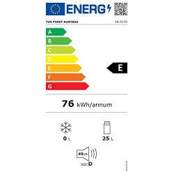 TZS First Austria elektrische Kühlbox 32 Liter | 12 Volt & 230 Volt Anschluss | mit 12-V-Stecker fürs Auto | für Camping, Fes