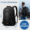 Petfu Rucksack Herren Wanderrucksack 40L Damen Wasserdicht Reiserucksack Trekking Rucksack Tagesrucksack Groß mit Reflexstrei