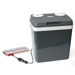 Dino KRAFTPAKET 131001 Kühlbox 12V 230V  WÄRMT & KÜHLT  HÖHE: 44cm GRÖSSE: 32-Liter  28L netto  Elektrische Kühlbox für Auto 