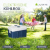 Juskys elektrische Kühlbox 40 Liter 12 V / 230 V für Auto, LKW, Reisemobil, Camping - Mini Kühlschrank kalt & warm - thermoel