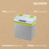 SEVERIN Elektrische Kühlbox  25 L  mit Kühl- und Warmhaltefunktion, Auto Kühlbox mit 3 Anschlüssen  USB, Netzteil & Zigarette