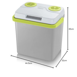 SEVERIN Elektrische Kühlbox  25 L  mit Kühl- und Warmhaltefunktion, Auto Kühlbox mit 3 Anschlüssen  USB, Netzteil & Zigarette