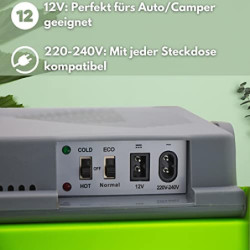 Steinborg 30 Liter 2in1 Kühlbox | Elektrische Kühöbox | Kühltasche | Isoliertasche | Thermobox | Warmhaltebox | Auto | Campin