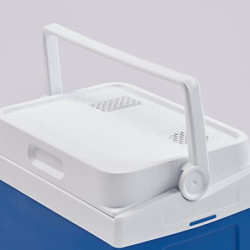 Mobicool MV26 DC Kühlbox, elektrisch, tragbar, blau, Fassungsvermögen 25 L, Anschluss 12V Zigarettenanzünder, Kühlen bis 17 °