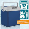 TOM 2in1 XXL Kühlbox 32l Brutto – elektrische Kühlbox – 230V & 12V Strom Anschluss – Elektrisch – für Auto, Camping, Wohnwage