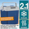 TOM 2in1 XXL Kühlbox 32l Brutto – elektrische Kühlbox – 230V & 12V Strom Anschluss – Elektrisch – für Auto, Camping, Wohnwage