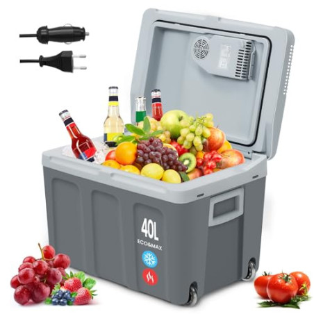 WOLTU Kühlbox Auto 40L Elektrisch 12v 230v, Zum Kühlen und Warmhalten, Camping Kühlbox Auto und Steckdose, Thermobox Kühlschr