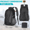 RAINSMORE Wanderrucksack Herren Damen 40L Wasserdichter Rucksack Leicht Groß Reiserucksack Trekkingrucksack mit Reflexstreife