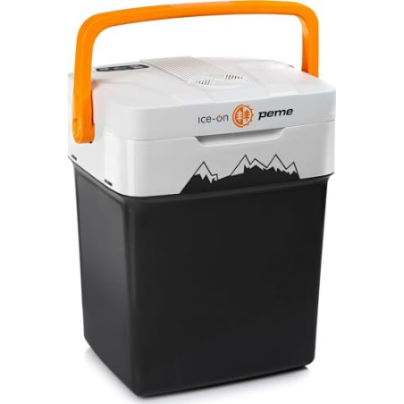 peme Essential | 26 L | Adventure Orange| Thermoelektrisch | mit ECO-Modus | AC/DC | zum Kühlen und Warmhalten | Cool Box mit