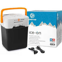 peme Essential | 26 L | Adventure Orange| Thermoelektrisch | mit ECO-Modus | AC/DC | zum Kühlen und Warmhalten | Cool Box mit