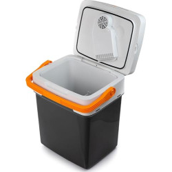 peme Essential | 26 L | Adventure Orange| Thermoelektrisch | mit ECO-Modus | AC/DC | zum Kühlen und Warmhalten | Cool Box mit