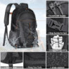 RAINSMORE Wanderrucksack Herren Damen 40L Wasserdichter Rucksack Leicht Groß Reiserucksack Trekkingrucksack mit Reflexstreife