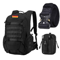 Neuer Militärrucksack mit Herren Taktischer Gürtel und Molle Beutel, taktischer Rucksack, wasserdichter Wanderrucksack, Überl
