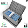 Yeticool TX50 Elektrische Kompressor-Kühlbox, Dual-Zone, App Steuerung per Bluetooth, 12/24 V und 230 V, für Auto, LKW, Boot