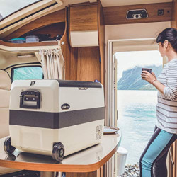 Yeticool TX50 Elektrische Kompressor-Kühlbox, Dual-Zone, App Steuerung per Bluetooth, 12/24 V und 230 V, für Auto, LKW, Boot