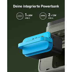 Anker 299Wh Herausnehmbarer Akku EverFrost Akku-Kühlbox, Kompressor-Kühlbox mit bis zu 42 Std Laufzeit, Powerbank mit 60W USB