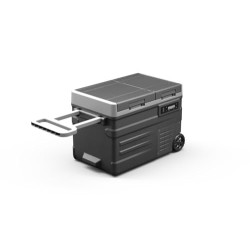 Steamy-E Dual Zone 45 Roller, Elektrische Kompressor-Kühlbox met wielen, 41 Liter, 12V/230V, voor warm houden en koelen, idea