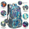 Luckits Packbarer Rucksack 35L Ultraleichter Faltbarer Rucksack Für Männer Frauen Wasserdicht Wandern Daypack Sicheres reflek