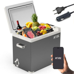 Koel Crate 50 - Elektrische Kompressor Kühlbox für Auto und Steckdose - Elektrisch Gefrierschrank oder Kühlschrank Camping, O