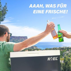 Koel Crate 50 - Elektrische Kompressor Kühlbox für Auto und Steckdose - Elektrisch Gefrierschrank oder Kühlschrank Camping, O