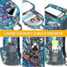 Luckits Packbarer Rucksack 35L Ultraleichter Faltbarer Rucksack Für Männer Frauen Wasserdicht Wandern Daypack Sicheres reflek