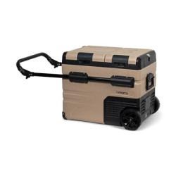 Steamy-E Dual Zone 45 Roller, Elektrische Kompressor Kühlbox mit Rollen, 45 Liter, 12V/ 230V, zum Warmhalten und Kühlen, Für 