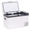 vidaXL Kühlbox mit Tragegriff, Elektrische Kühlschrank mit Kompressor, Gefrierbox Thermobox für Auto Camping, Schwarz Weiß, 2