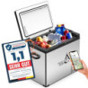 PLUG IN FESTIVALS - elektrische Kühlbox - Kompressor Gefrierbox bis -20 Grad - Kühlbox Auto - Camping Kühlschrank - Powerstat