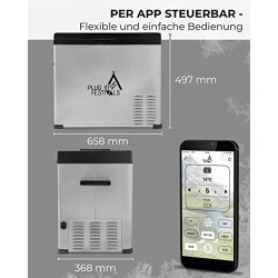 PLUG IN FESTIVALS - elektrische Kühlbox - Kompressor Gefrierbox bis -20 Grad - Kühlbox Auto - Camping Kühlschrank - Powerstat