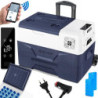 KESSER® Kompressor Kühlbox elektrisch Gefrierbox, 30 Liter Mit APP-Steuerung USB-Anschluss 12/24 V 230V, +Teleskopstange, 2x 