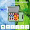AAOBOSI Kompressor Kühlbox 24L, Kühlbox Auto -20°C bis 20°C, 12/24V DC 100-240 VC Kühlbox Elektrisch für Auto, LKW, Boot, Rei