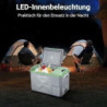 AAOBOSI Kompressor Kühlbox 24L, Kühlbox Auto -20°C bis 20°C, 12/24V DC 100-240 VC Kühlbox Elektrisch für Auto, LKW, Boot, Rei