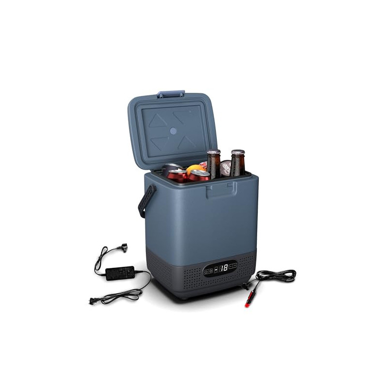 Klarstein SwiftFrost 12L Kompressor Kühlbox mit Gefrierfach – tragbare elektrische Kühlbox, LED-Anzeige, Dual Power  12 V/230 Klarstein SwiftFrost 12L Kompressor Kühlbox mit Gefrierfach – tragbare elektrische Kühlbox, LED-Anzeige, Dual Power  12 V/230