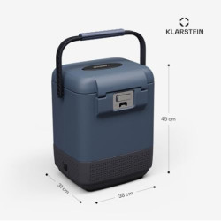 Klarstein SwiftFrost 12L Kompressor Kühlbox mit Gefrierfach – tragbare elektrische Kühlbox, LED-Anzeige, Dual Power  12 V/230