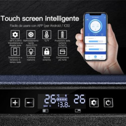 AAOBOSI 45L Kompressor Kühlbox, Auto Kühlbox Mit WiFi-APP-Steuerung USB-Anschluss, 12/24 V und 100-240 V Kühlbox mit Kompress