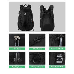 WATERFLY Wanderrucksack 30L Trekkingrucksack Reiserucksack: Wasserdicht Wandern Rucksack Trekking Outdoor Hiking Daypack Back