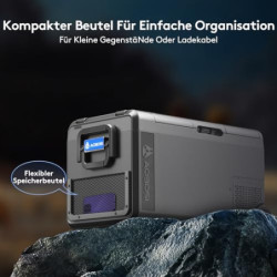 AAOBOSI Kompressor Kühlbox 38L, Kühlbox Auto -20°C bis 20°C, Robuste Kühlbox 12V 230V für Autos, Lastwagen, Boote, Wohnmobile