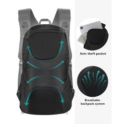 WATERFLY Wanderrucksack 30L Trekkingrucksack Reiserucksack: Wasserdicht Wandern Rucksack Trekking Outdoor Hiking Daypack Back