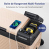 AAOBOSI 24L Kompressor Kühlbox, Kühlbox Auto mit APP-Steuerung, 12/24V und 100-240V, USB-Handy-Ladefunktion, LED-Beleuchtung,